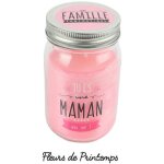 Ac - deco - bougie en bocal - 'tu es une maman en or' - rose - livraison gratuite