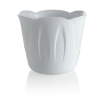 Cache - pot - mimosa - d 25 cm - blanc - livraison gratuite