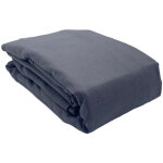 Ac - deco - drap housse coton bio 57 fils matelas épais 140x200 anthracite Ac - deco - drap housse coton bio 57 fils matelas épais 140x200 anthracite