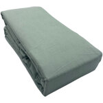 Ac - deco - drap housse obio coton bio 57 fils matelas �pais 140x200 vert