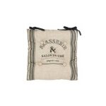 Galette de chaise - l 40 x l 40 cm - bistrot - noir - livraison gratuite Galette de chaise - l 40 x l 40 cm - bistrot - noir - livraison gratuite