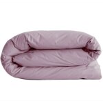Ac - deco - housse de couette prune en percale 200 cm