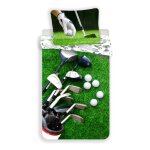Ac - deco - parure de lit golf - 140 x 200 cm - vert - livraison gratuite