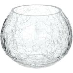 Photophore verre craquelé h10cm atmosphera créateur d'intérieur Photophore verre craquelé h10cm atmosphera créateur d'intérieur