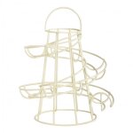 Ac - deco - porte oeufs en mtal - d 18, 2 cm - h 22, 8 cm - beige - livraison gratuite