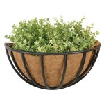 Ac - deco - pot de fleurs mural en métal - l 35, 5 x l 18, 5 x h 20, 3 cm - fibres de coco - livraison ... Ac - deco - pot de fleurs mural en métal - l 35, 5 x l 18, 5 x h 20, 3 cm - fibres de coco - livraison ...