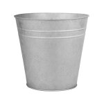 Pot de fleurs - l 25, 8 x l 25, 8 x h 23, 9 cm - zinc patin - livraison gratuite