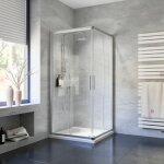Schulte - accès d'angle droit avec portes de douche coulissantes, verre 5 mm, profilé alu argenté 90 ... Schulte - accès d'angle droit avec portes de douche coulissantes, verre 5 mm, profilé alu argenté 90 ...