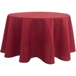 Nappe ronde infroissable et anti - tâches rouge 160 cm Nappe ronde infroissable et anti - tâches rouge 160 cm
