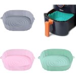 Accessoire air fryer - - 3 pi�ces - silicone - 20 cm - r�sistant aux hautes temp�ratures