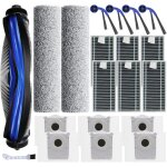 Accessoires pour aspirateur ecovacs deebot t80 omni, pi�ces de rechange : 1 brosse principale, 2 rouleaux ...