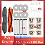 Accessoires pour aspirateur robot l10s ultra / l10s pro, sacs, balais, filtres, brosses de nettoyage