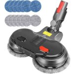 Accessoire de balai � franges dyson pour aspirateur v11 v15 v10 v8 v7, t�te de balai avec r�servoir d'eau ...