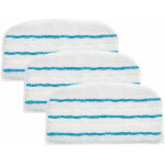 Accessoires pour balais vapeur, 3 patins microfibre pour nettoyeur vapeur, 17. 5 x 30. 5 cm, compatibles ...