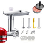 Accessoires de broyeur alimentaire en m�tal pour batteurs sur socle kitchenaid, poussoir � saucisses ...
