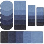 Accessoires couture, 25 pi�ces, �cussons en denim � repasser, autocollants pour jeans, pour enfants et ...
