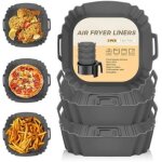 Accessoires de cuisine - silicone - moule air fryer - r�utilisable - compatible lave - vaisselle - 3 ...