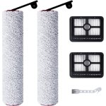 Accessoires pour dreame h12 pro ultra / h13 pro aspirateur eau et poussi�re, 2 rouleaux de brosse + 2 ...