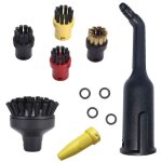 Accessoires ensemble de brosses rondes buse brosses rondes brosse buses �lectriques pour nettoyeur vapeur ...