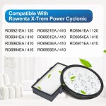 Accessoires de filtre de remplacement de filtre pour aspirateur rowenta cyclone mod�les ro69xx ro6921ea ...