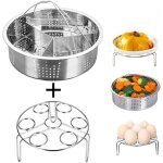 Accessoires pour friteuse  air, accessoires pour instant pot - panier vapeur avec grille pour ?ufs, ...