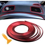 Accessoires intrieurs de voiture rouges esthtiques pour femmes et hommes : baguettes dcoratives universelle ...
