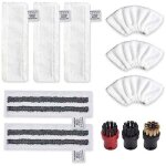 Accessoire pour karcher easyfix sc2 sc3 sc4 sc5 bonnettes microfibre lingettes serpilli�re chiffons brosses ...