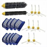 Accessoires kit pour irobot roomba 600 620 630 650 660, 8x brosse latrale 8x filtre 1x rouleau