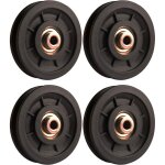 Accessoire de levage, 4 pcs 110 mm roulement poulie nylon, poulie musculation, roue universelle pour ...