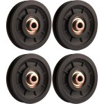 Accessoire de levage, 4 pcs 110 mm roulement poulie nylon, poulie musculation, roue universelle pour ...