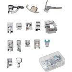 Accessoires pour machine � coudre 11 en 1 brother : aiguilles, pied presseur, pi�ces de rechange