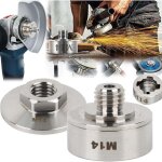 Accessoires pour meuleuse d'angle, adaptateur m14 x - lock avec �crou blocage m14 pour lock sur filetage ...