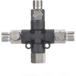 Accessoires de montage de pistolet de pulvérisation à trois voies en métal 1 / 8 pouces pour adaptateur ... Accessoires de montage de pistolet de pulvérisation à trois voies en métal 1 / 8 pouces pour adaptateur ...
