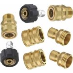 Accessoires pour nettoyeur haute pression, kit de raccord rapide pour tuyau haute pression, raccord rapide ...