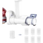 Accessoire de p�tes pour mixeur kitchenaid avec 6 formes diff�rentes de sortie de p�tes, accessoire durable ...