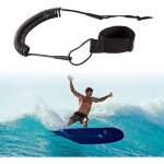 Accessoires pour planches de surf et de paddle - sangle de scurit avec cordon pour sup et ski nautique ...