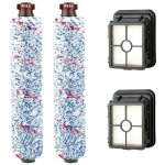 Accessoires de rechange : 2 brosses rotatives multi - surfaces + 2 filtres, accessoires pour aspirateur ...