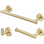 Accessoires de salle de bain dor�s ensemble de barres d'accessoires porte - serviettes porte - anneau ...