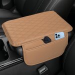 Accessoire voiture interieur marron universel accoudoir 31 20 cm console centrale mousse � m�moire de ...