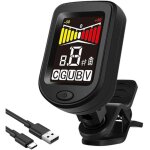 Accordeur de guitare, accordeur � pince compact, pince tuner portable avec ecran couleur lcd 360� rotation, ...
