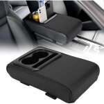 Accoudoir central en cuir pu, design universel, convient aux voitures, suv et camions, avec porte - gobelets ...