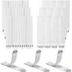 Accroche tableau sans percer, 12 paires (24 bandes) scratch autocollant double face 20mm x 90mm languette ...