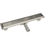 Acezanble caniveau de douche italienne en acier inox siphon sol d'�vacuation pour salle de bain rectangulaire ...