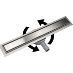 Acezanble - caniveau de douche italienne en acier inox siphon sol réglable 360 d'évacuation pour salle ... Acezanble - caniveau de douche italienne en acier inox siphon sol réglable 360 d'évacuation pour salle ...