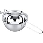 Acier inoxydab bol pour bain marie avec cuill�res � long manche pour chocolat beurre bougie