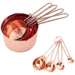 Acier inoxydable tasse � mesurer & doseur 8 set pour mesurer des ingr�dients pour la cuisine, la cuisson, ...