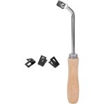 Acier � rainurer le bois, outils de rev�tement de sol pour couteau � rainurer, avec 3 lames de rechange ...