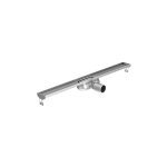Aco - showerdrain c caniveau de douche inox z. flens z. grille, 70mm de large, siphon 25mm 785mm de profondeur ...