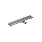 Aco - showerdrain c caniveau de douche mur avec flasque sans grille 88, 5 cm profondeur d'encastrement ...