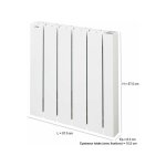 Acova - radiateur lectrique connect  inertie fluide 1000 w alcantara